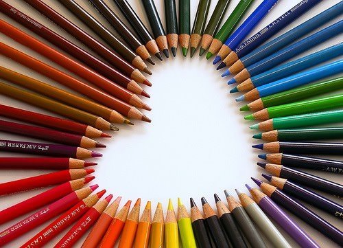 Colored heart