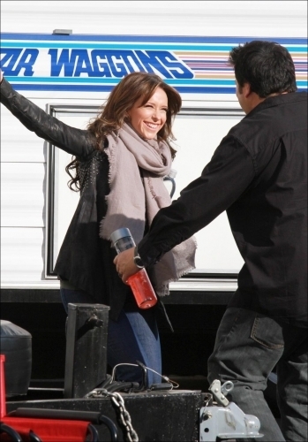  Jennifer on "The Lost Valentine" Set