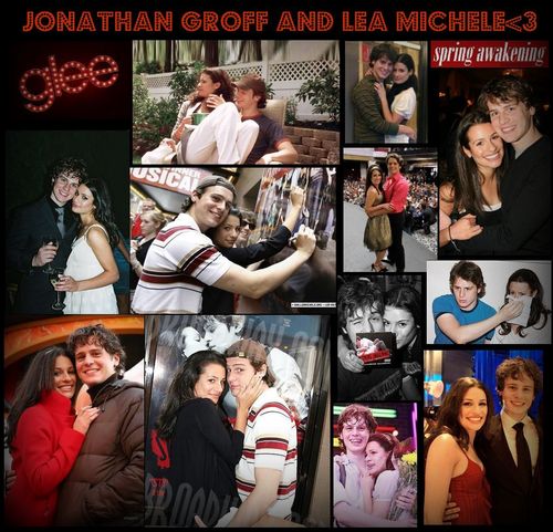  Jonathan Groff and Lea Michele