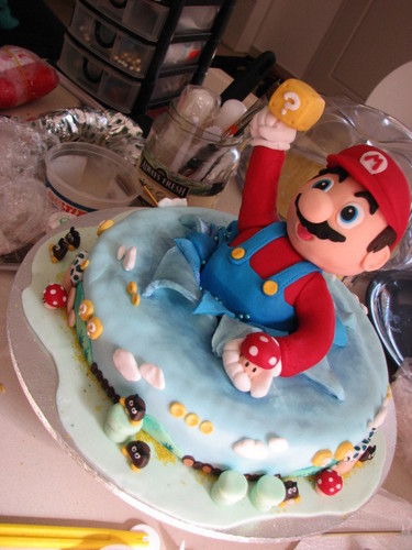  破烂, 垃圾 食物 ~ Mario Cake >:3