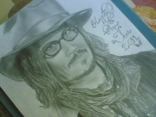  My New año Sketch of Johnny Depp