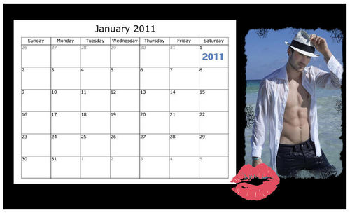  aman, brankas 2011 Calendar - January