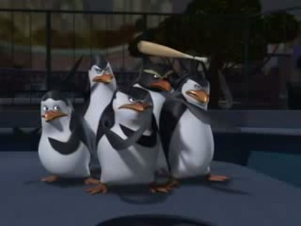  The Penguin's fighting stance, and yes that includes Buck with a bat