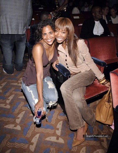 Brandy @ Olympus Fashion Week Spring 2006 - Baby Phat - Front Row and Backstage
