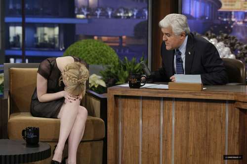  Emma Stone on “Late Night montrer with geai, jay Leno” Stills