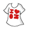  I प्यार Otakuzone tee-shirt