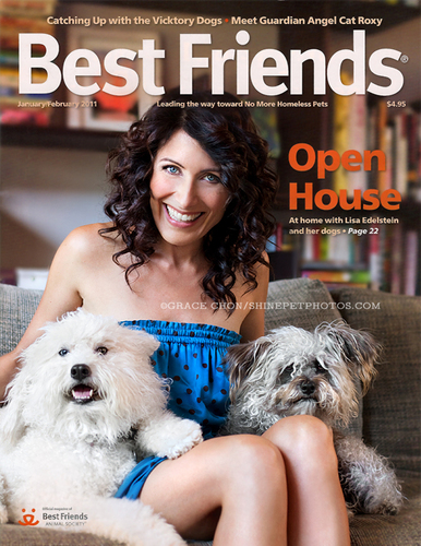 Lisa Edelstein January issue of Best Friends magazine