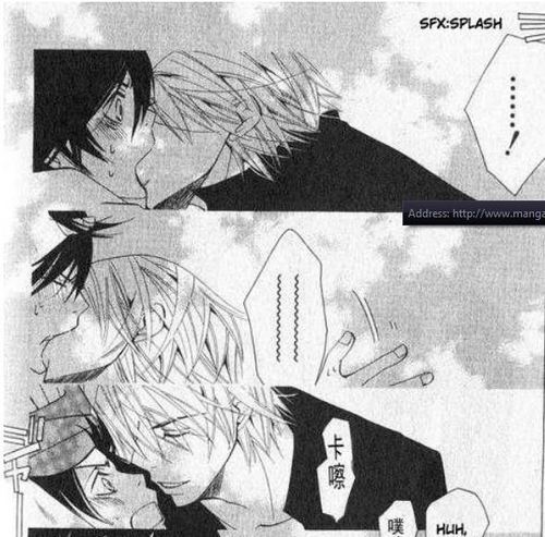  Misaki and Akihiko french Kiss (manga)