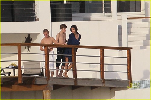  Selena out in the Caribbean