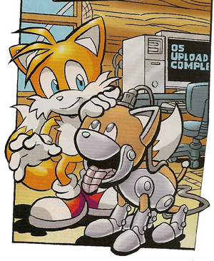  Tails and his...robot dog...thing
