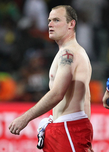 Wayne Rooney ENG at the England - Germany Game