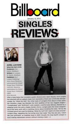  Avril in Billboard Magazine!