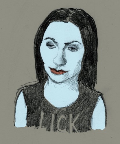  PJ Harvey in a "Lick..." T-Shirt