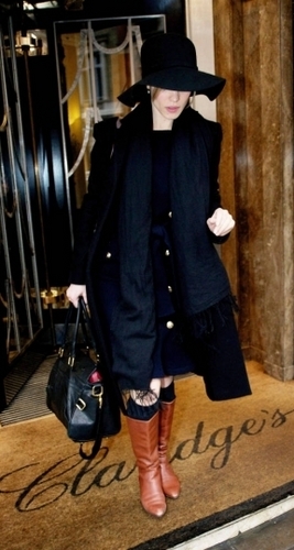  Leaving her hotel 1/12/11