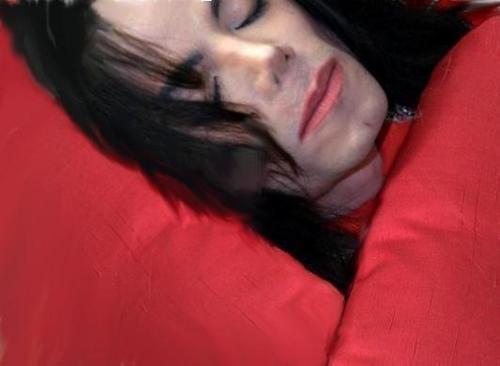 Michael jackson sleeping