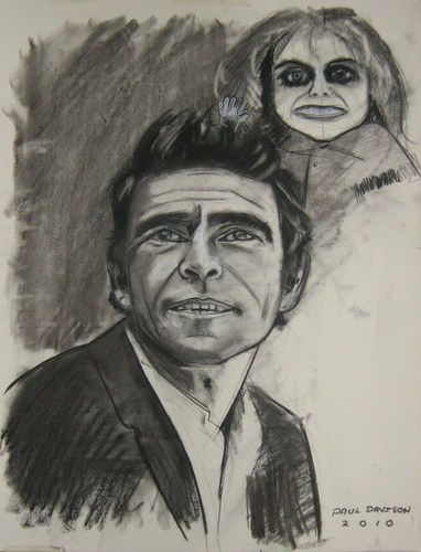  Rod Serling,drawing da Paul Davison