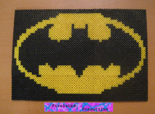  batman Original Bead Art por Pixelated Production