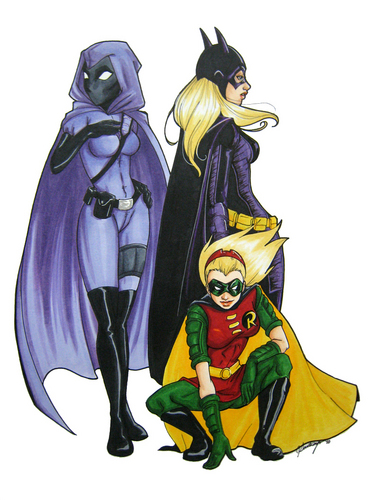  Spoiler, Batgirl, & Robin