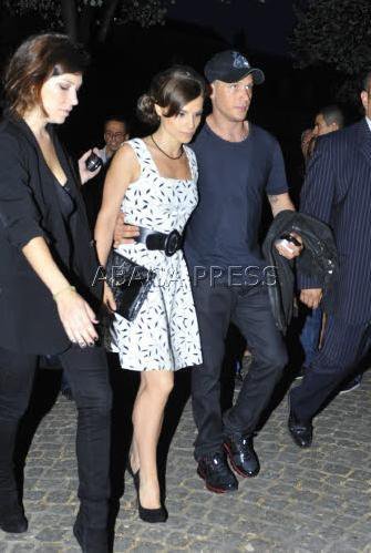  Tom & carlotta, charlotte arriving at the Paris Premiere of Inception