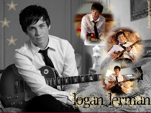 logan and his guitar
