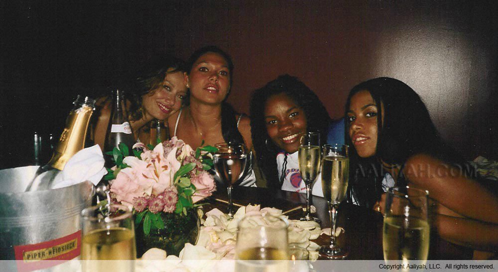 Aaliyah with friends