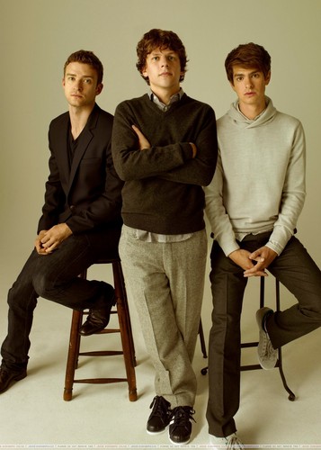  Justin Timberlake, Jesse Eisenberg, & Andrew Garfield