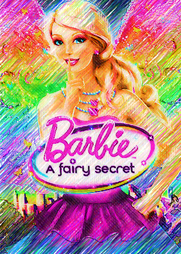  búp bê barbie A Fairy Secret cover...painted