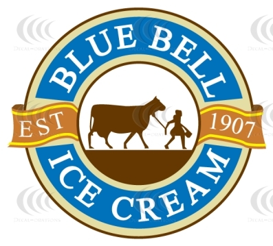  Blue ベル Ice Cream logo