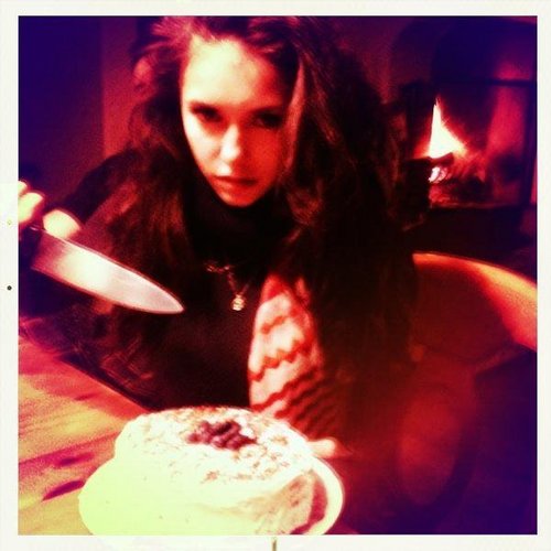 From Nina's twitter: Katherine...Baked. A bloody RED velvet cake ;)