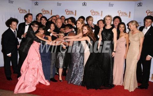  ग्ली Cast @ 2011 Golden Globes