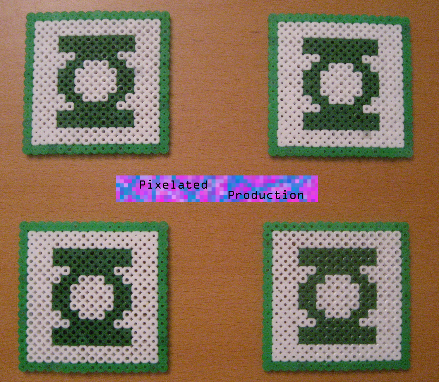 Green Lantern Coasters by Pixelated Production