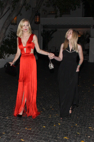  January Jones at chateau Marmont for the Golden Globes After Party