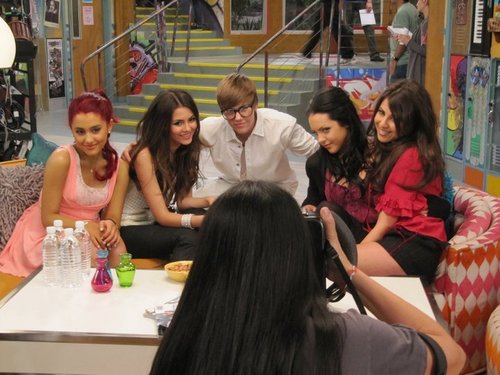 Justin shooting for Victorious