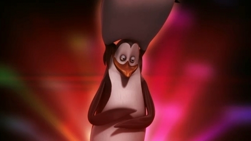  Kowalski The pinguin, penguin Shaking His pantat, keledai