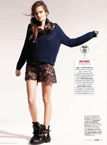  Nina Dobrev - Elle Magazine,February 2011