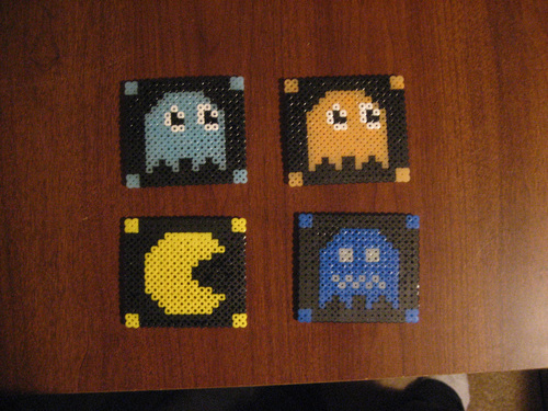 Pac Man Coasters by Pixelated Production