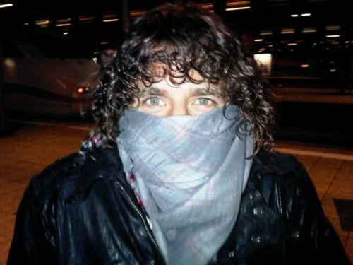  Pique and Puyol on the way to shakira concierto in Frankfurt. (8 th Dec 2010. )