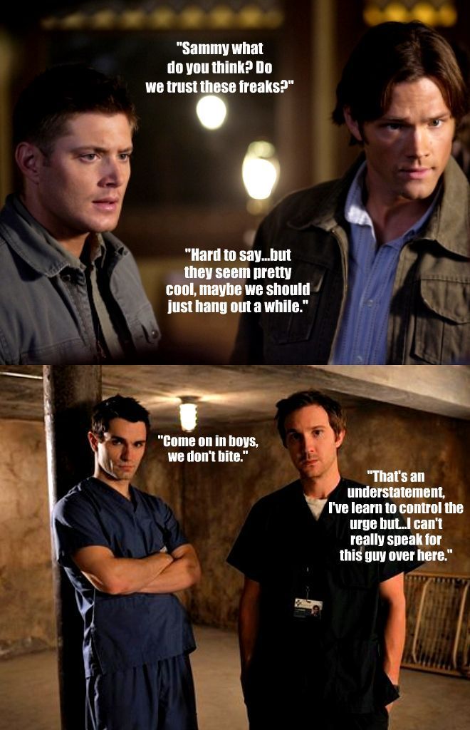SUPERNATURAL/BEING HUMAN crossover:)