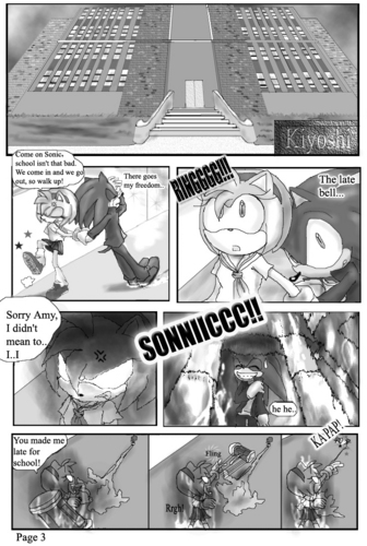  sonic high school comic pg 3