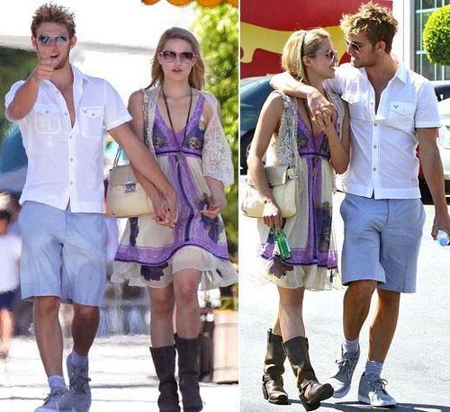  Alex Pettyfer and Dianna Agron