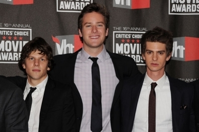  Andrew with Armie Hammer and Jesse Eisenberg