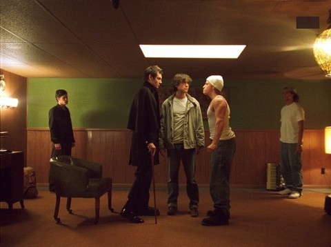 Lukas Haas, JGL, & Noah Fleiss as The Pin, Brendan, & Tug