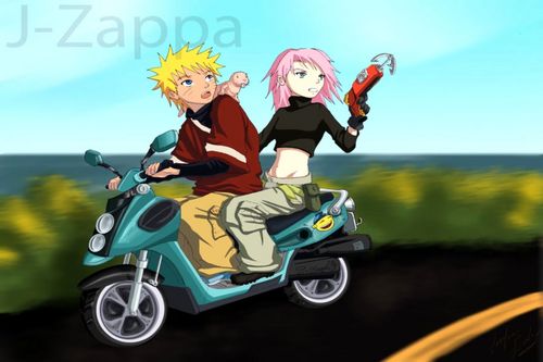 Наруто and Sakura as Ron Stoppable and Kim Possible