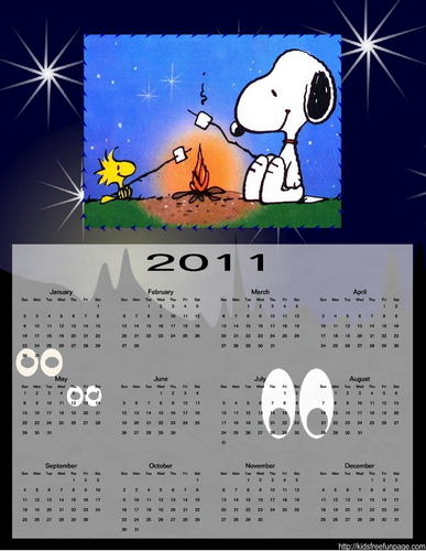 Snoopy Calendar 2011
