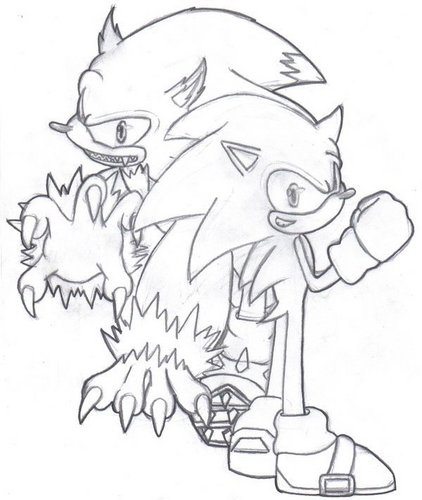  Sonic the werehog<3