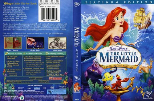  The Little Mermaid 2 Dics Platium Edition DVD Cover