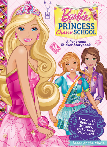  Barbie in Princess Charm School - Panorama Sticker Storybook!