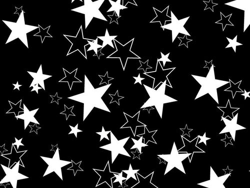  Black and white stars