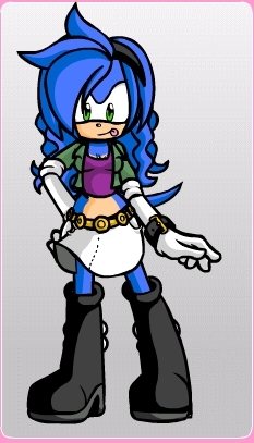  Crystal the hedgehog (a gift for Amy_rose12)