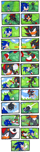  Sonic VS Shadow Comic